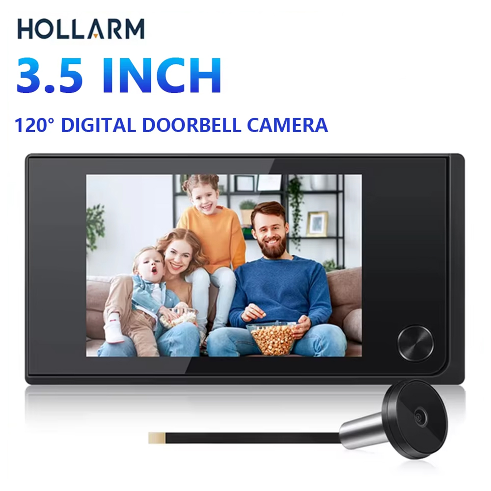 Smart Home Outdoor Camera - Hollarm 3,5 inch draadloze deurbelcamera 120