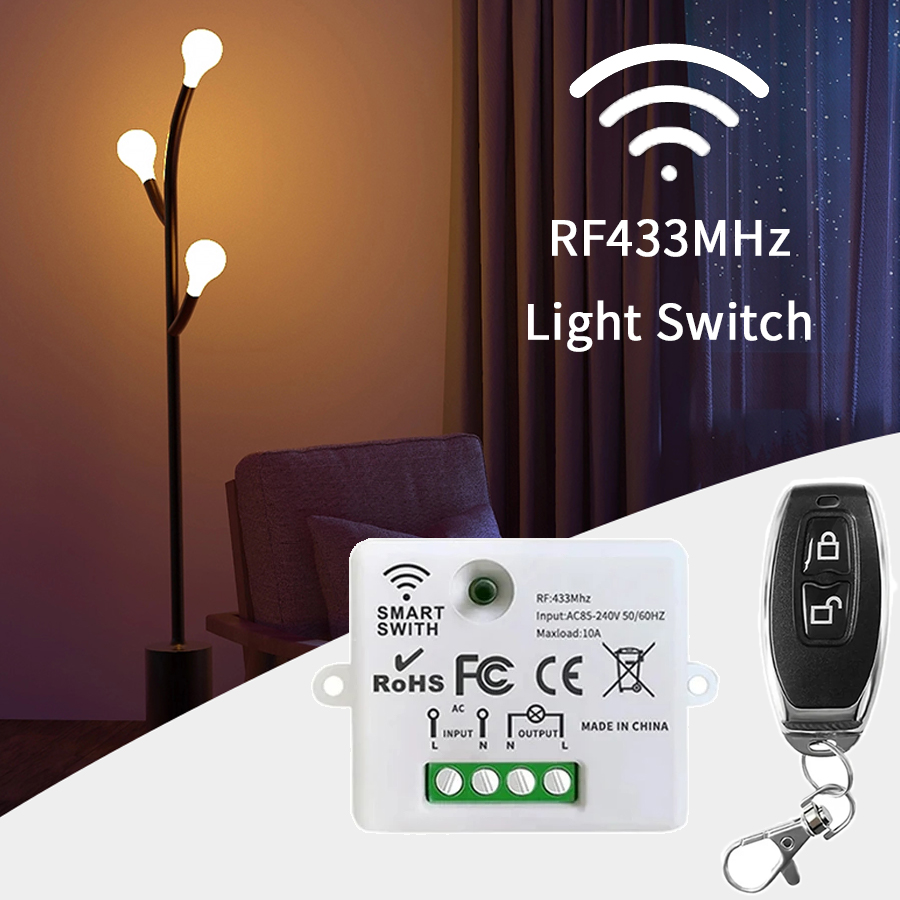 Smart Home Internet - RF 433MHz Draadloze Afstandsbediening Schakelaar Smart