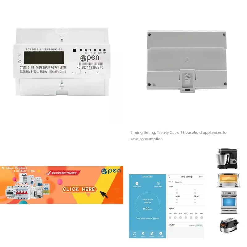 Smart Home Energy - APP 220V 400V Over- en onderspanningsbeveiliging