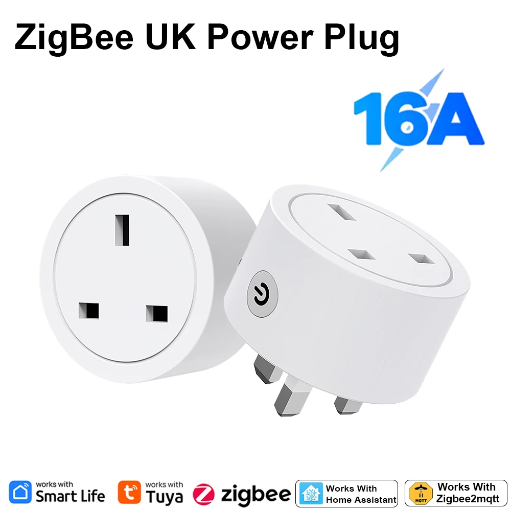 Smart Home Energy - Zigbee Smart Plug 16A UK-stekker, werkt
