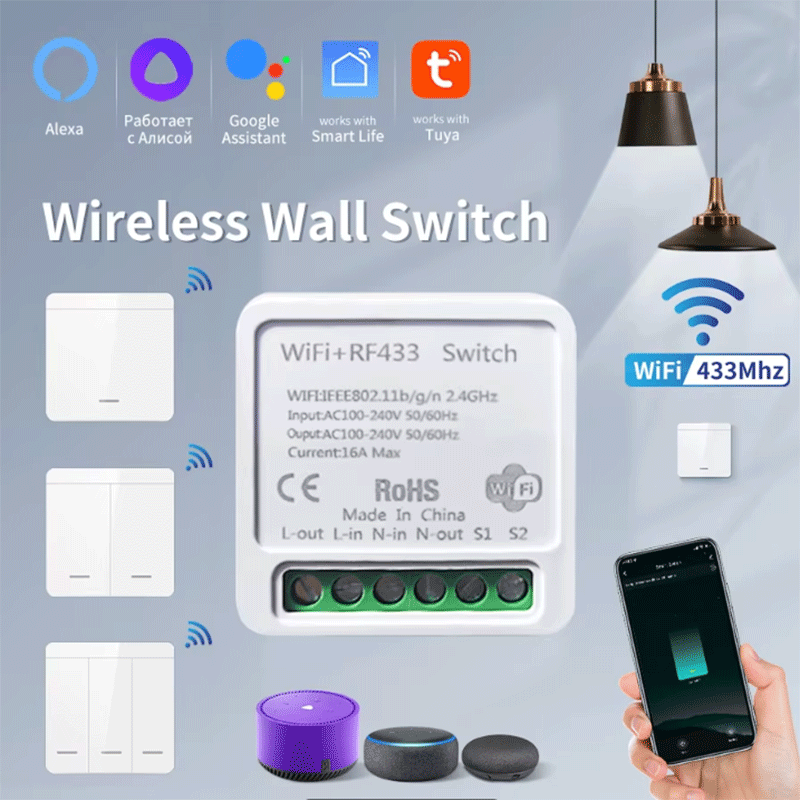 Smart Home Internet - Tuya WiFi Slimme Lichtschakelaar Smart Home