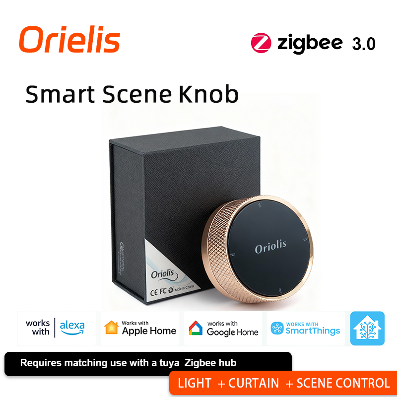 Smart Home Internet - ORIELIS Tuya Zigbee slimme scèneknopcontroller -