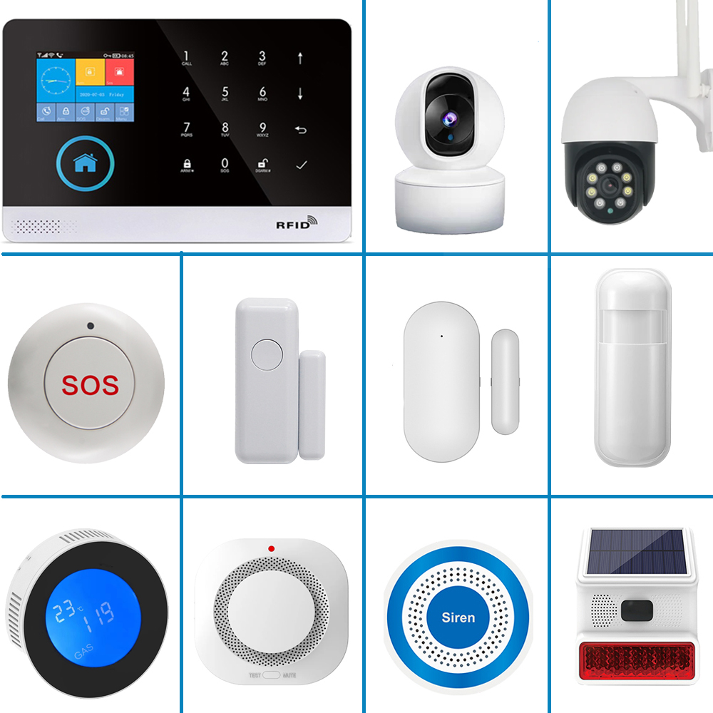 Smart Home Automation System - PGST Intelligent Alarmapparaat, 433MHz Anti-Robot Terminal