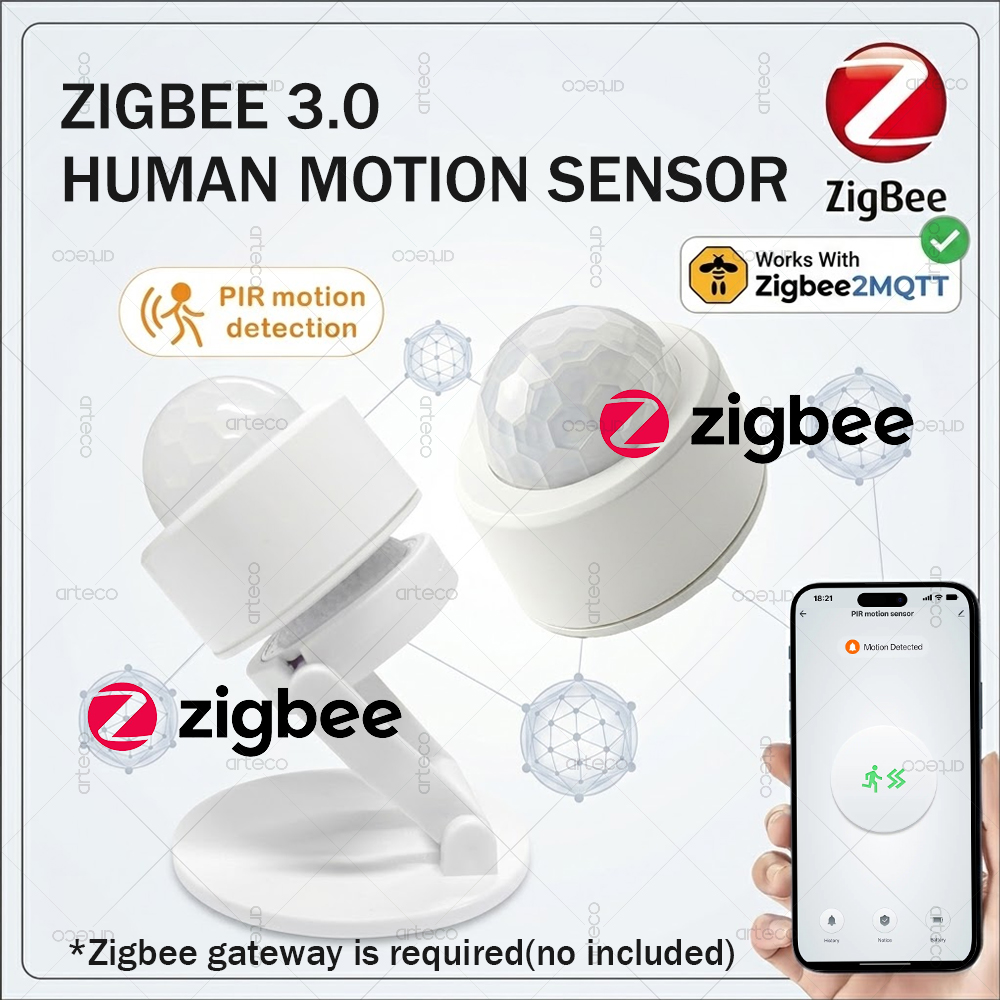 Smart Home Zigbee Gateway - Zigbee 3.0 Mini PIR Bewegingssensor Menselijk