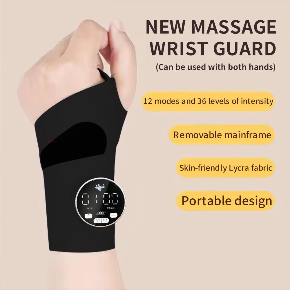 Smart Home Device - Verwarmde polsmassageapparaat Pijnverlichting Handmassageapparaat Tendinitisverzorging Kneden