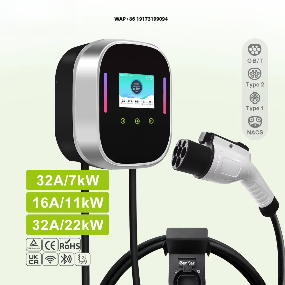 Smart Home App - Slimme EV-lader wandbox 22kW 11kW 7kW