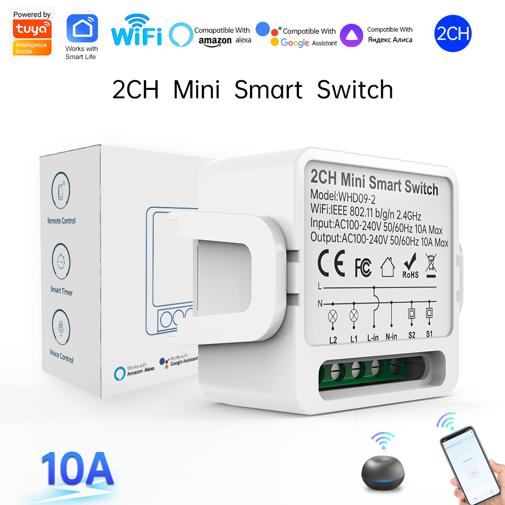 Smart Home Internet - 2-weg Tuya Smart Switch 2-voudige slimme