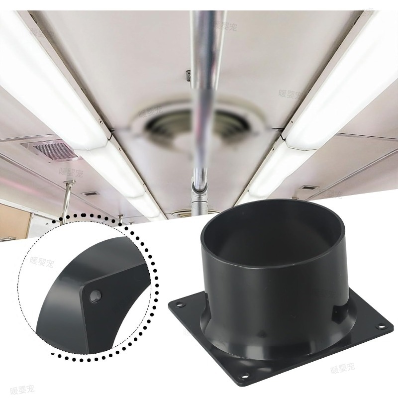 Smart Home Ventilation - 75/100/120MM ABS Muurflens Connector voor Ventilatiepijp