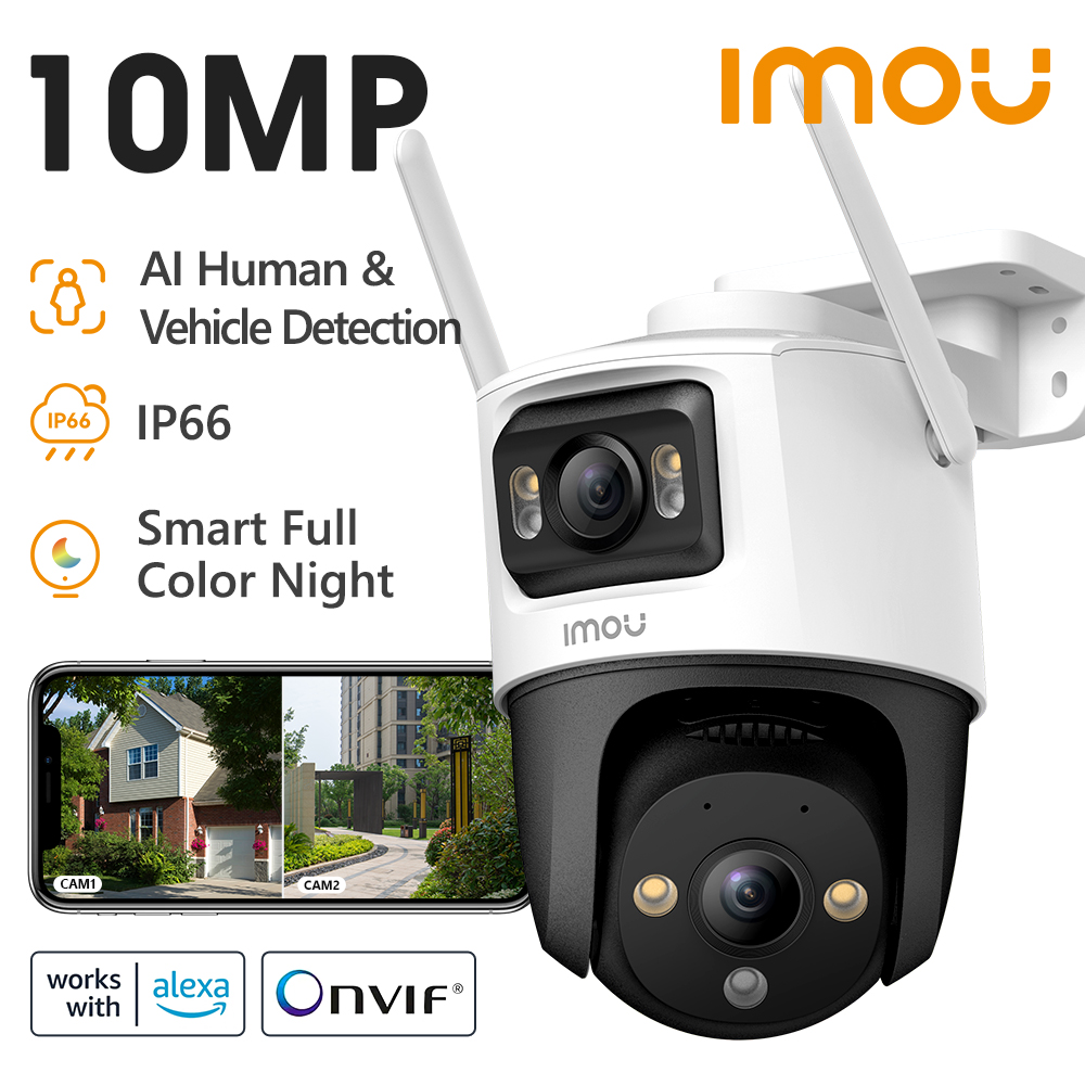 Smart Home Imou - IMOU Buitencamera met dubbele lens PT-camera