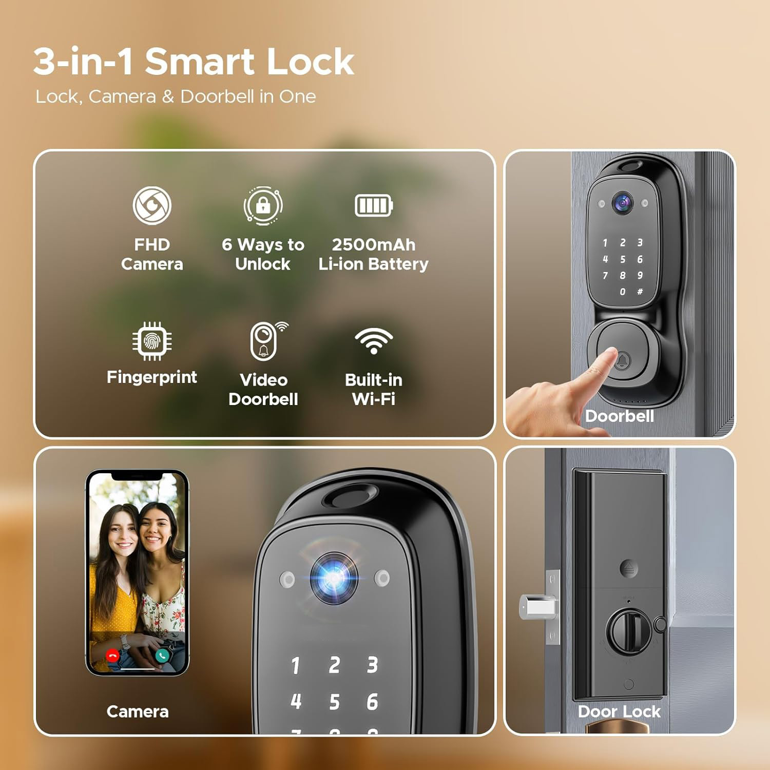 Tuya Wifi Slimme Deurvergrende - Smart Door Lock recensie en prijs