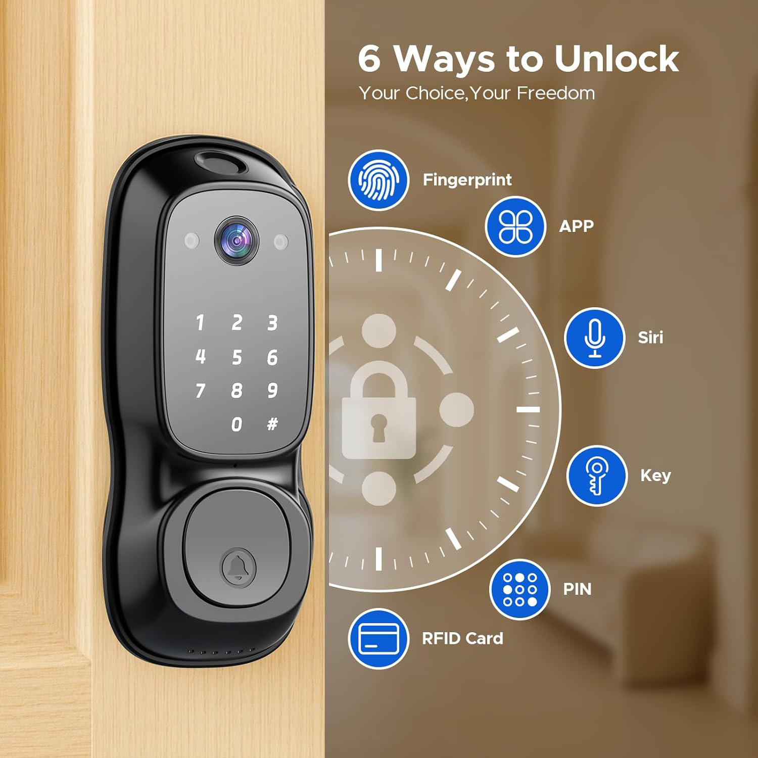 Tuya Wifi Slimme Deurvergrende - Smart Door Lock recensie en prijs