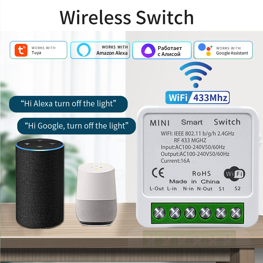 16A 20A WiFi Smart Switch 2-we - Smart Home Internet recensie en prijs