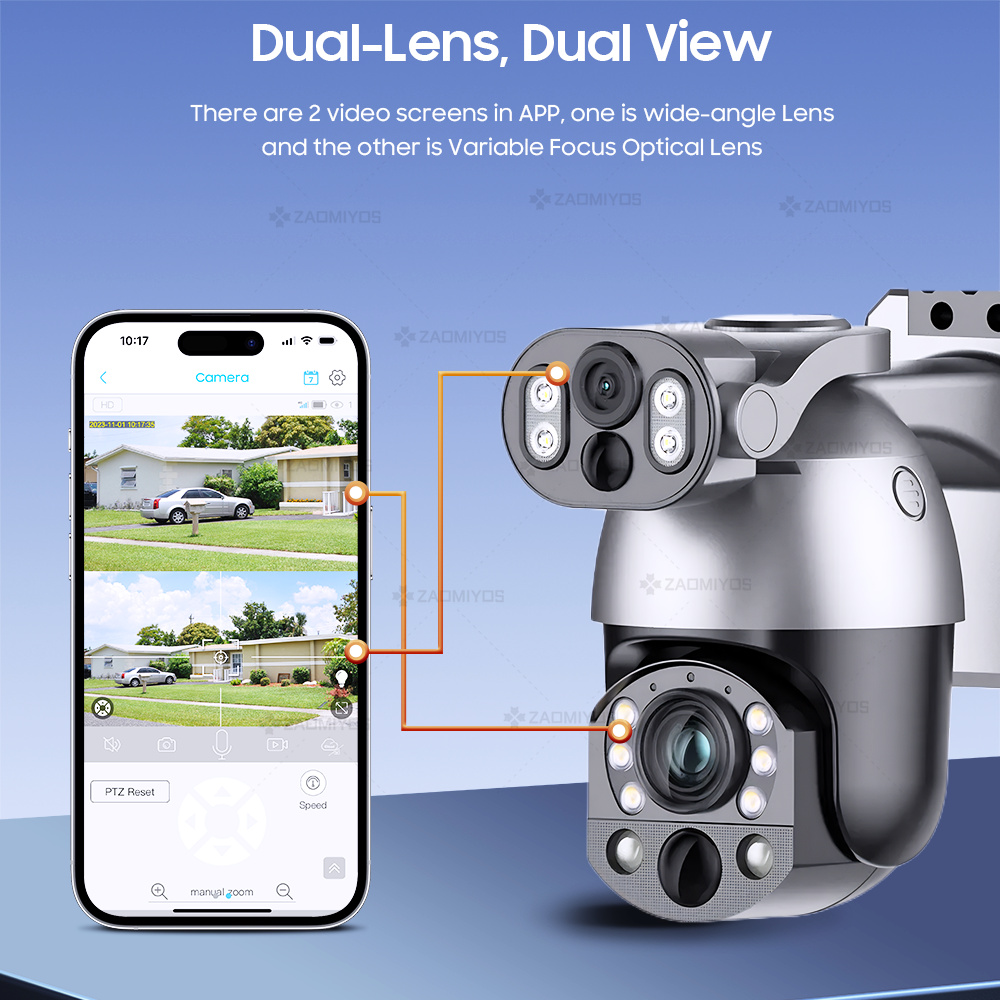 4K 50X ZOOM 10 MP zonnecamera  - Smart Home Outdoor Camera recensie en prijs