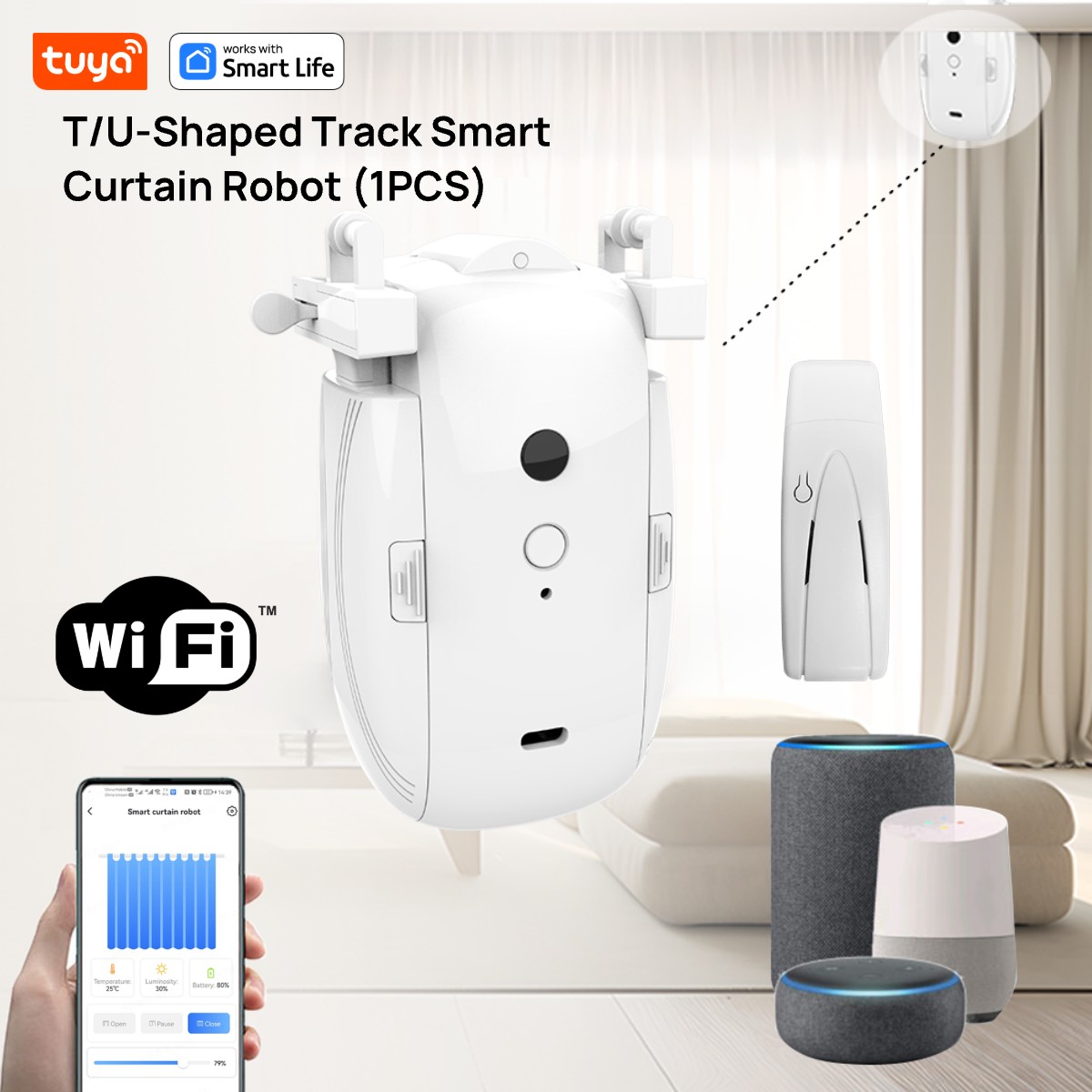 Tuya Smart WiFi-gordijnrobot ( - Smart Home Vimar recensie en prijs