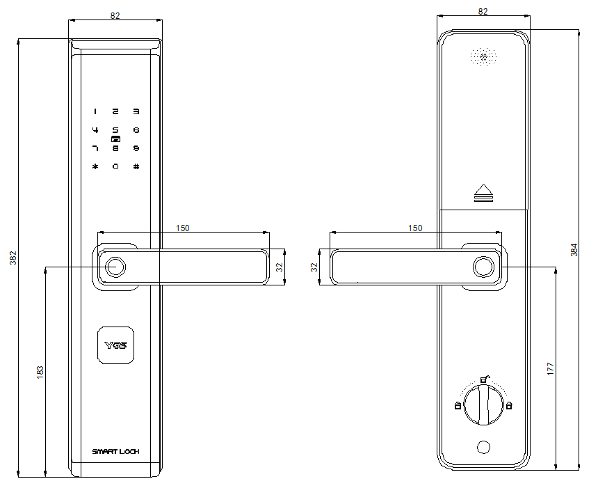 Geavanceerde digitale dubbelzi - Smart Door Lock recensie en prijs