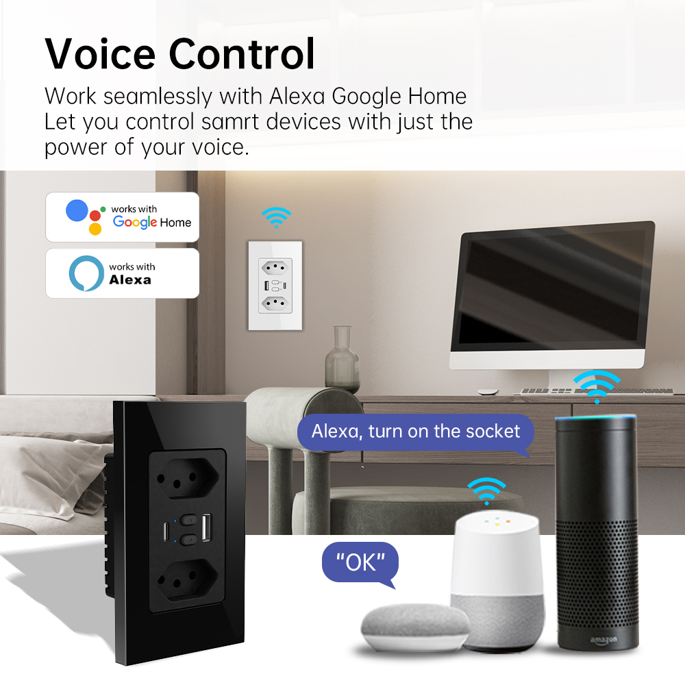 MANHOT Wifi Smart Brazil Socke - Smart Home Energy recensie en prijs