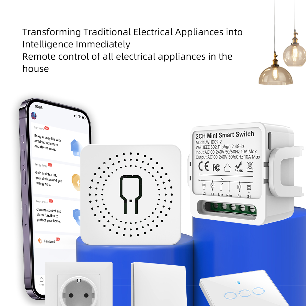 2-weg Tuya Smart Switch 2-voud - Smart Home Internet recensie en prijs
