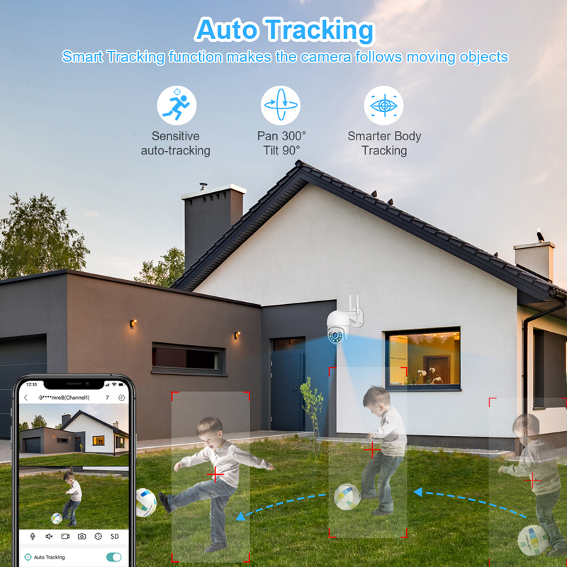 Smar 3MP Draadloos CCTV-beveil - Smart Home Outdoor Camera recensie en prijs