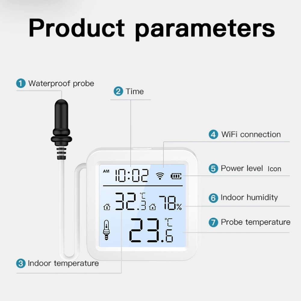 WiFi-vochtigheidstemperatuurse - Smart Home Internet recensie en prijs