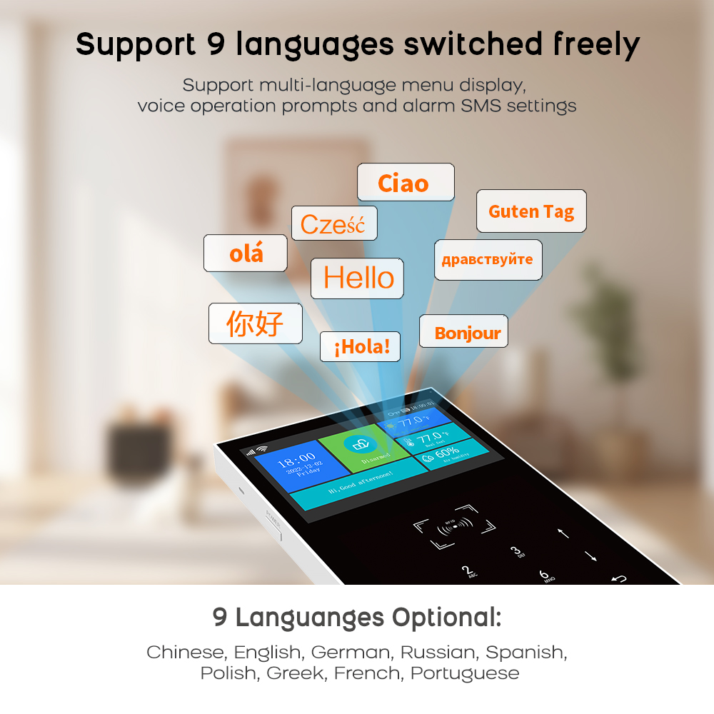 4G GSM WiFi Alarmsysteem werkt - Smart Home Automation System recensie en prijs