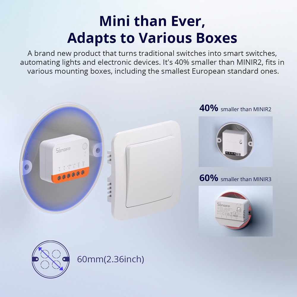Sonoff Mini R4 Extreme Wifi Sm - Smart Home Internet recensie en prijs